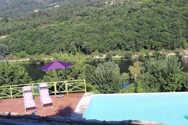 "Bouca Drigues" Casa Antiga De Pedra Com Piscina E Vista Rio Villa Amarante Kültér fotó